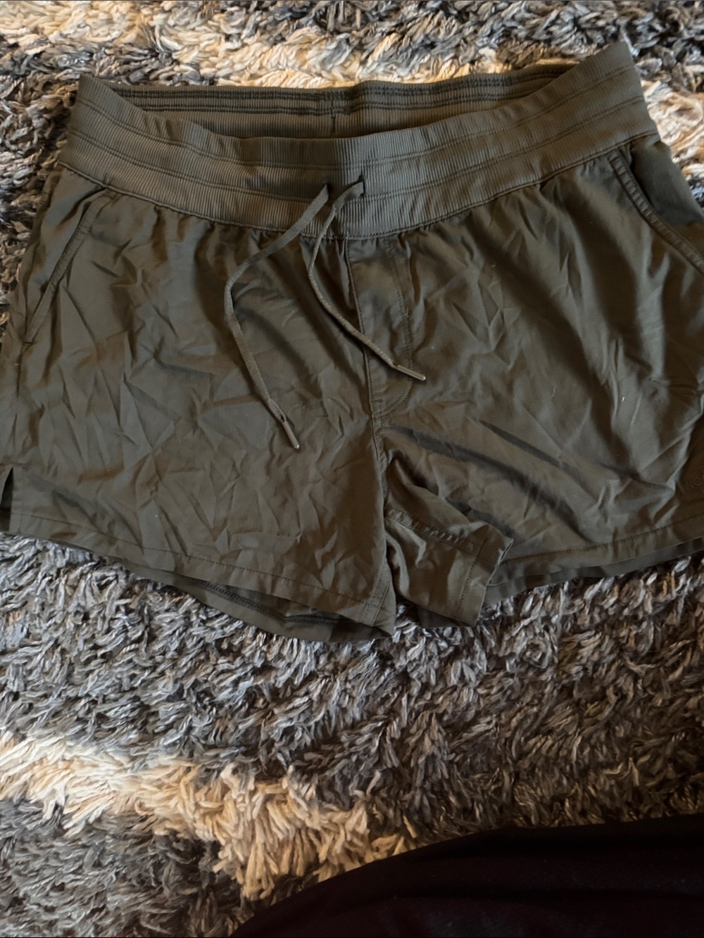 The North Face Women's Olive Green Athletic Drawstring Shorts